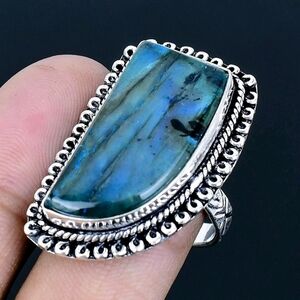Labradorite Gemstone 925 Sterling Silver Handmade Ring